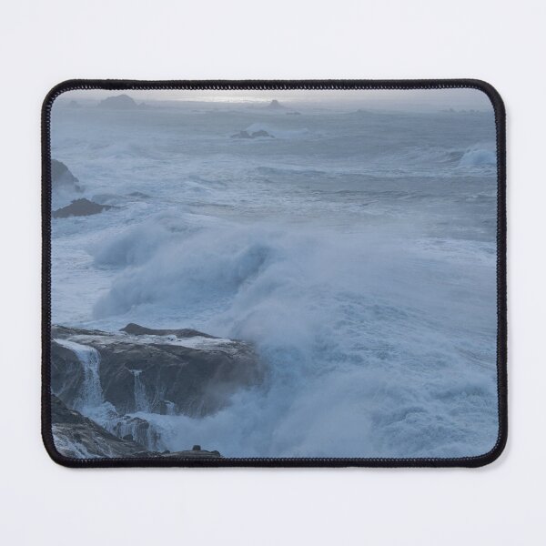 Item preview, Crashing waves and sun highlighting the horizon designed and sold by lisavonbiela.