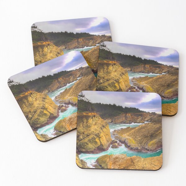 Item preview, Dramatic Coastal Cliffs at Shore Acres Park designed and sold by jklune.