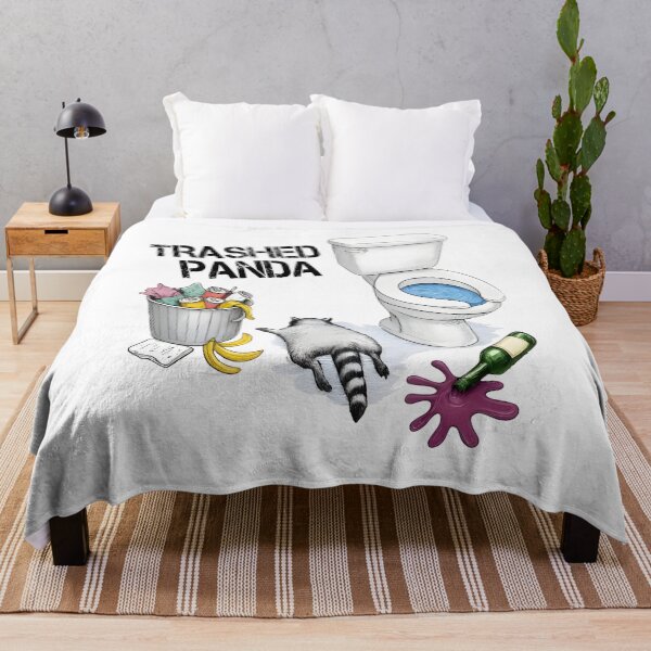 Item preview, Trashed Panda Funny Drunk Raccoon T-Shirt, hilarious animal humor gift, vintage raccoon graphic tee designed and sold by Merchall store.