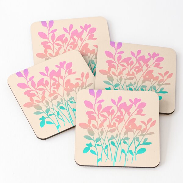 Item preview, Pastel Gradient Plants Stencil Botanical Art designed and sold by GAP90.
