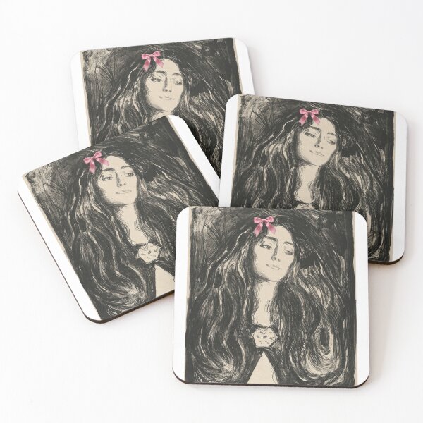 Item preview, Coquette Madonna - Edvard Munch Art Parody with Pink Bow designed and sold by Open Canvas.