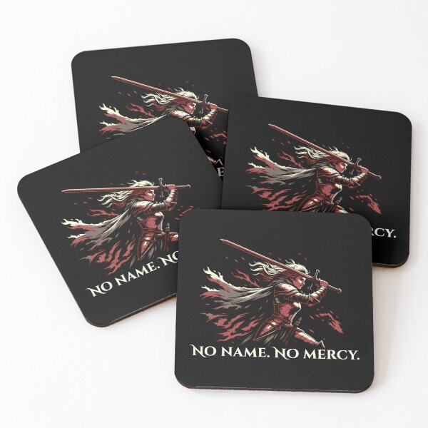 Item preview, No Name No Mercy Dark Fantasy Knight Warrior Illustration designed and sold by SplashTastic.