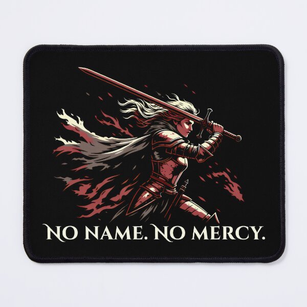 Item preview, No Name No Mercy Dark Fantasy Knight Warrior Illustration designed and sold by SplashTastic.
