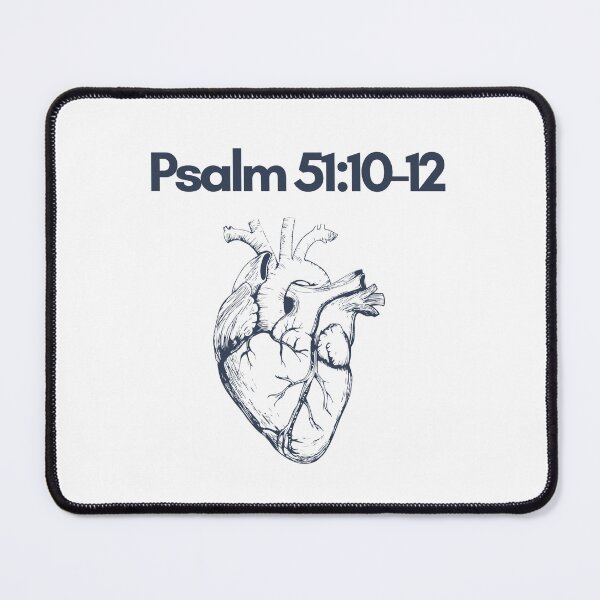 Item preview, Psalm 51:10-12 – Clean Heart (Deep Blue Version) designed and sold by Holy Ink Studio.