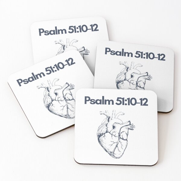 Item preview, Psalm 51:10-12 – Clean Heart (Deep Blue Version) designed and sold by Holy Ink Studio.