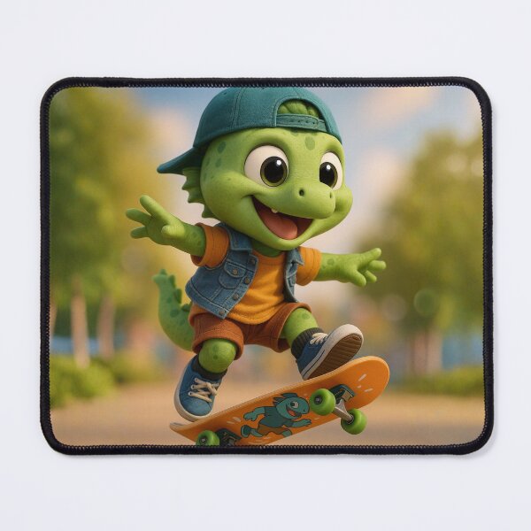 Item preview, Skater Loch Ness Monster Boy designed and sold by Sillytoe.