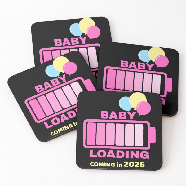 Item preview, Baby Loading – Coming in 2026 | Pink Pregnancy Announcement Design designed and sold by A-Szczesniak.