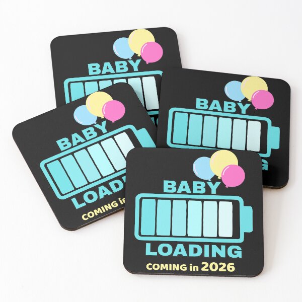 Item preview, Baby Loading – Coming in 2026 | Blue Pregnancy Announcement Design designed and sold by A-Szczesniak.