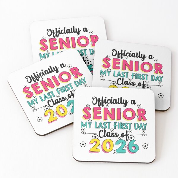 Item preview, Officially A Senior My Last First Day 2026 Funny Saying Soccer designed and sold by HumansStuck12.