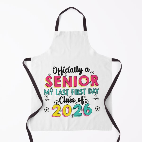 Item preview, Officially A Senior My Last First Day 2026 Funny Saying Soccer designed and sold by HumansStuck12.