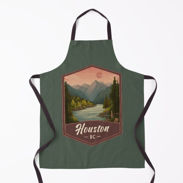 Item preview, Houston BC – Vintage Canadian Mountain River British Columbia Bulkley Valley designed and sold by meganohm.