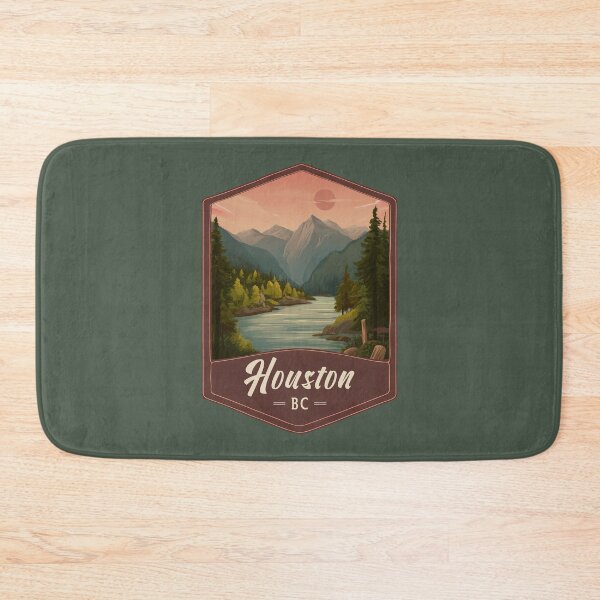 Item preview, Houston BC – Vintage Canadian Mountain River British Columbia Bulkley Valley designed and sold by meganohm.