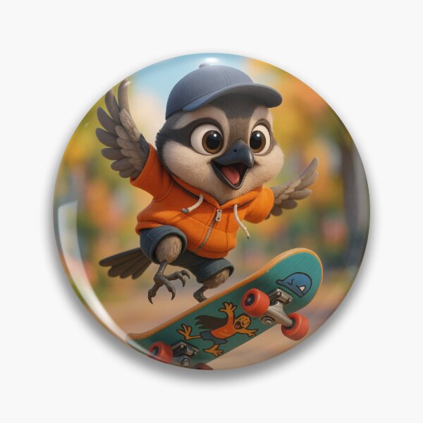 Item preview, Skater Loggerhead Shrike designed and sold by Sillytoe.