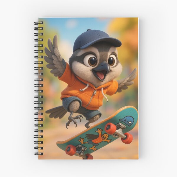Item preview, Skater Loggerhead Shrike designed and sold by Sillytoe.