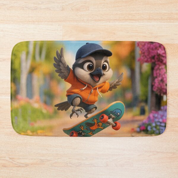 Item preview, Skater Loggerhead Shrike designed and sold by Sillytoe.