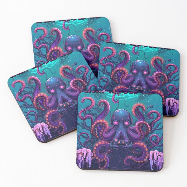Item preview,  Octopus Gamer – Gaming Theme Funny Gaming Cartoon Illustration ver2 designed and sold by CosmicNook1.
