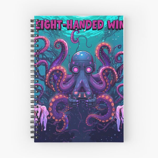 Item preview, Octopus Gamer – Gaming Theme Funny Gaming Cartoon Illustration ver2 designed and sold by CosmicNook1.