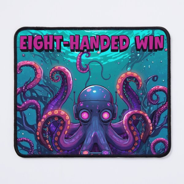 Item preview,  Octopus Gamer – Gaming Theme Funny Gaming Cartoon Illustration ver2 designed and sold by CosmicNook1.