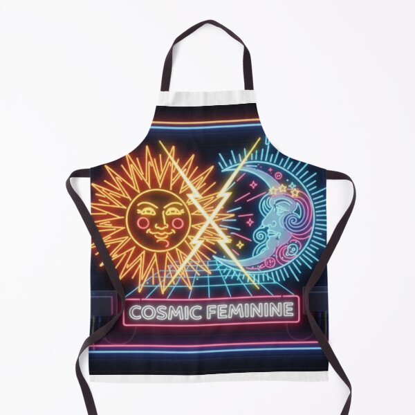 Item preview, Sun vs. Moon Retro Neon Cosmic Duality Design designed and sold by Tily360.