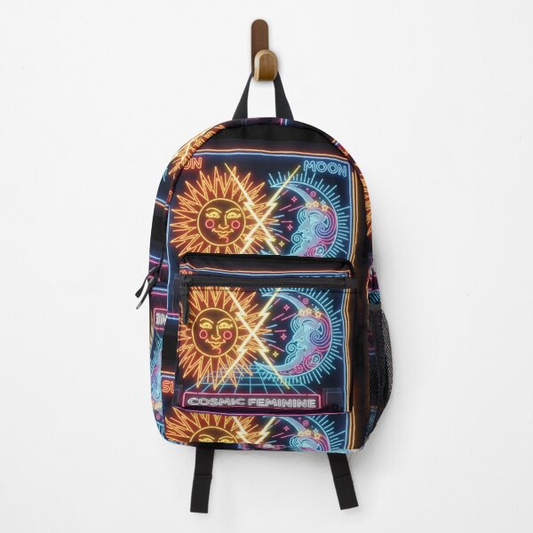 Item preview, Sun vs. Moon Retro Neon Cosmic Duality Design designed and sold by Tily360.