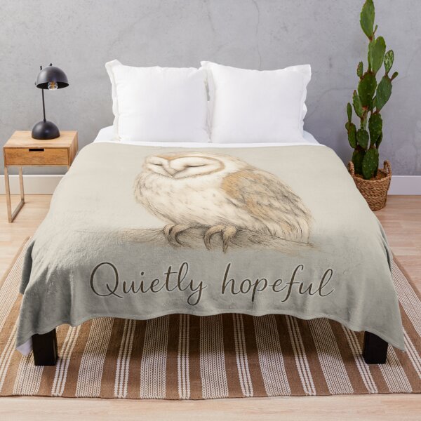 Item preview, Quietly Hopeful Barn Owl designed and sold by ChirpInc.