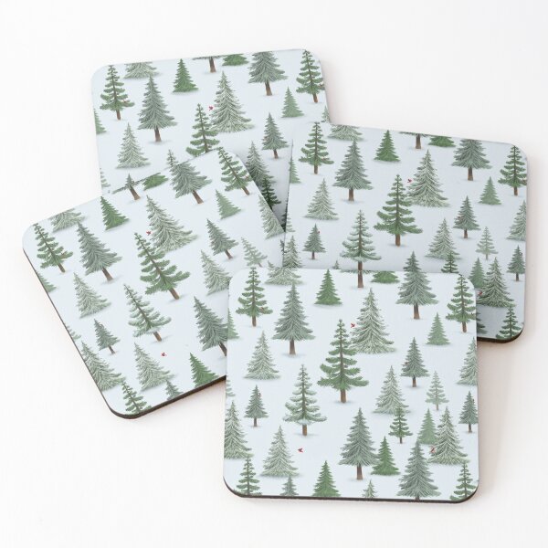 Item preview, Winter Evergreen Trees designed and sold by Wisteria Creative Co..
