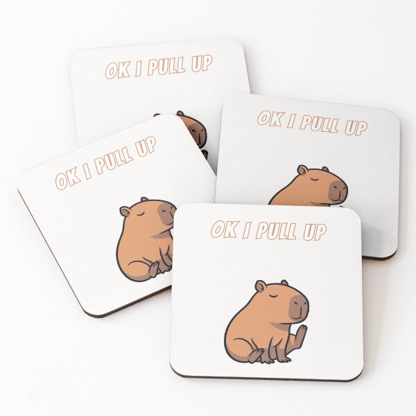 Item preview, Copy of Ok I Pull Up Capybara Lazy designed and sold by AnimalMemeHub.