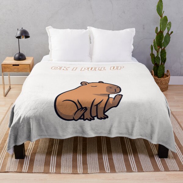 Item preview, Copy of Ok I Pull Up Capybara Lazy designed and sold by AnimalMemeHub.