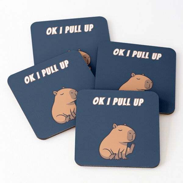 Item preview, Copy of Ok I Pull Up Capybara Lazy designed and sold by AnimalMemeHub.