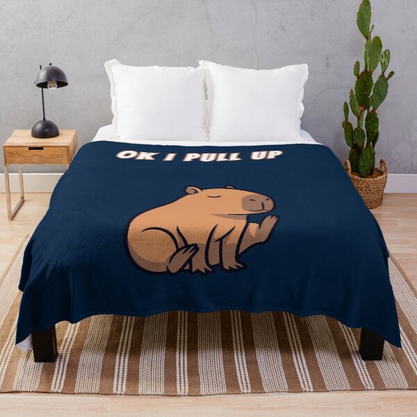 Item preview, Copy of Ok I Pull Up Capybara Lazy designed and sold by AnimalMemeHub.