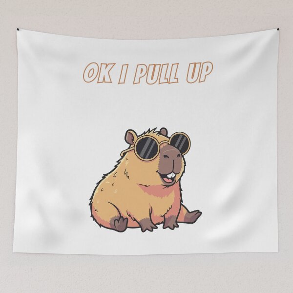 Item preview, Copy of Ok I Pull Up Capybara Gangster designed and sold by AnimalMemeHub.