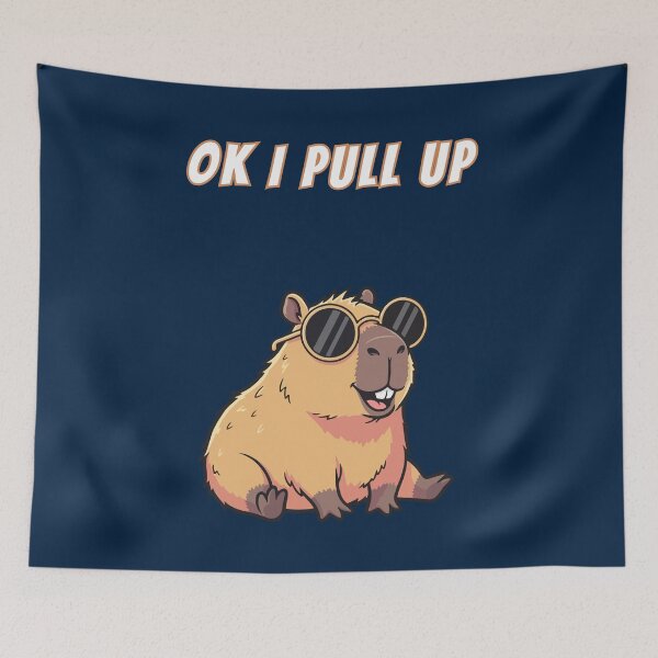 Item preview, Copy of Ok I Pull Up Capybara Gangster designed and sold by AnimalMemeHub.