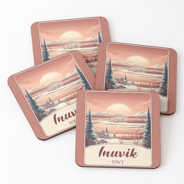 Item preview, Inuvik NWT Arctic Winter Townscape Northern Canada North West Territories designed and sold by meganohm.