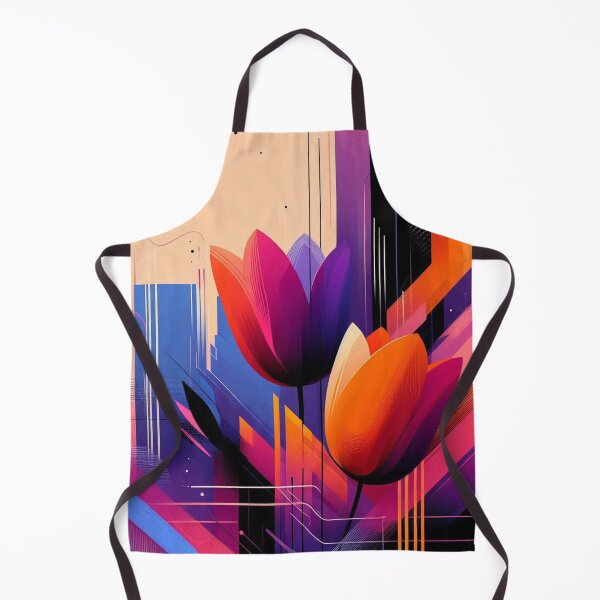 Item preview, Chromatic Bloom I – Abstract Geometric Floral Art designed and sold by Okmanoo.