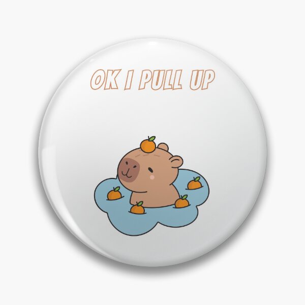 Item preview, Copy of Ok I Pull Up Capybara Oranges designed and sold by AnimalMemeHub.