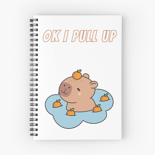 Item preview, Copy of Ok I Pull Up Capybara Oranges designed and sold by AnimalMemeHub.
