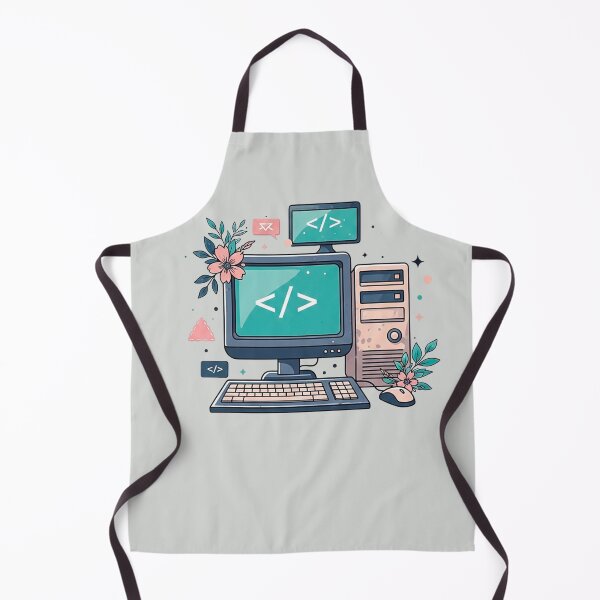 Item preview, Cute Floral Coding Computer Setup designed and sold by SholoStudio.