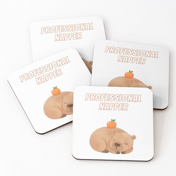 Item preview, Copy of Cute Capybara Professional Napper Kawaii Meme designed and sold by AnimalMemeHub.