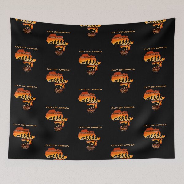 Item preview, Out of Africa Evolution Silhouette – African Origins Graphic Art designed and sold by Sitred123.