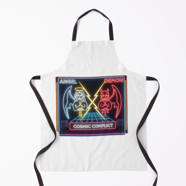 Item preview, Angel vs. Demon Retro Neon Cosmic Conflict Design designed and sold by Tily360.
