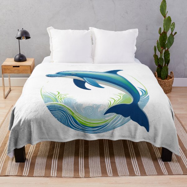 Item preview, Whimsical Dolphin Art designed and sold by RockitBaby.
