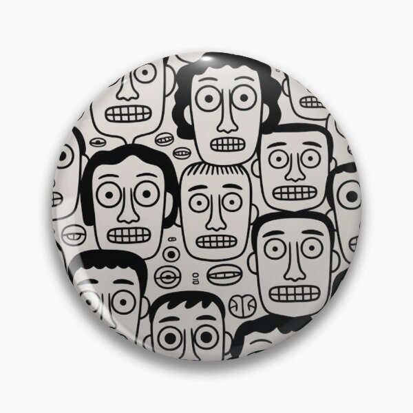 Item preview, Original Face Pattern Black White Design  designed and sold by Ed & Harmony.