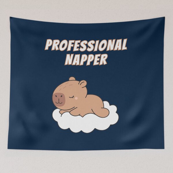 Item preview, Copy of Professional Napper Capybara Cute Funny Meme designed and sold by AnimalMemeHub.