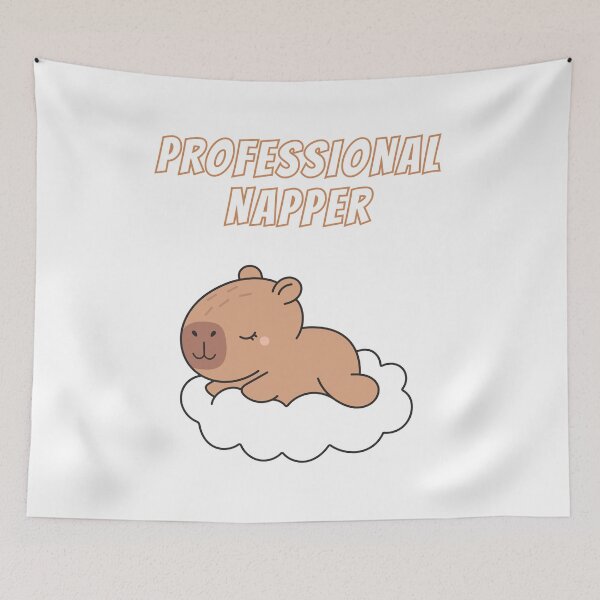 Item preview, Copy of Professional Napper Capybara Cute Funny Meme designed and sold by AnimalMemeHub.