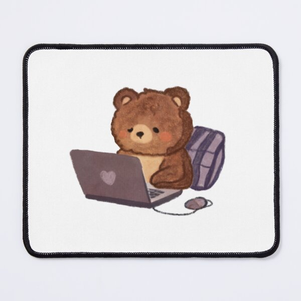 Item preview, Busy Bear Sticker designed and sold by DygsStudio.