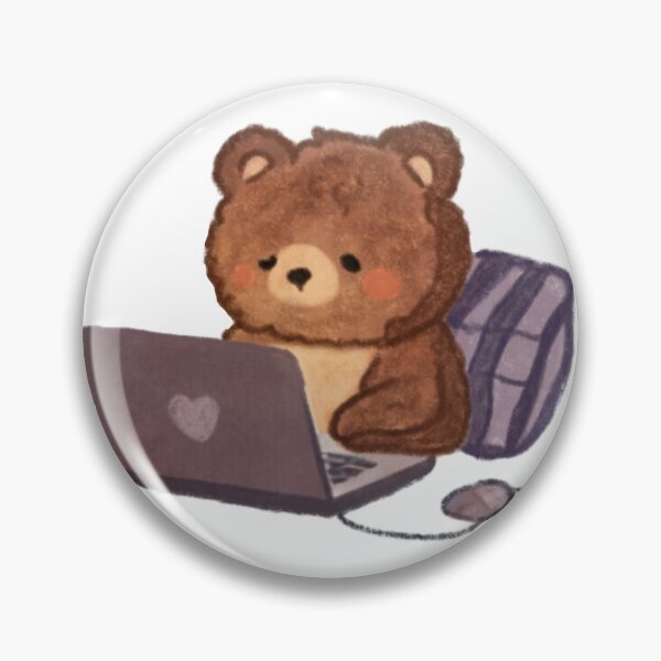 Item preview, Busy Bear Sticker designed and sold by DygsStudio.