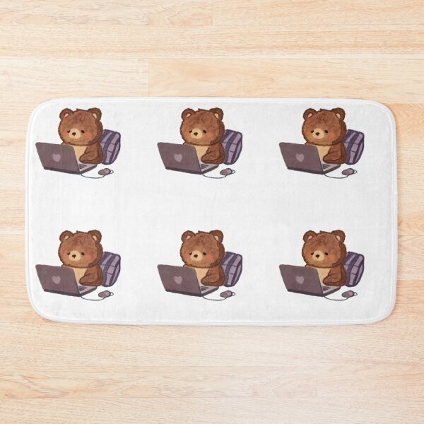 Item preview, Busy Bear Sticker designed and sold by DygsStudio.