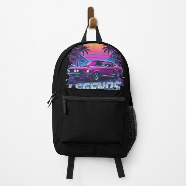 Item preview, Retro Neon Muscle Car Legends Never Die Vintage 80s Synthwave Design designed and sold by Auto apparel.