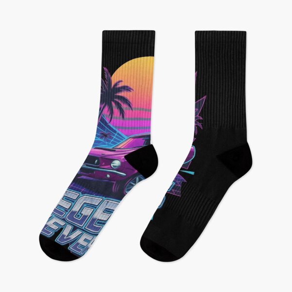 Item preview, Retro Neon Muscle Car Legends Never Die Vintage 80s Synthwave Design designed and sold by Auto   apparel.