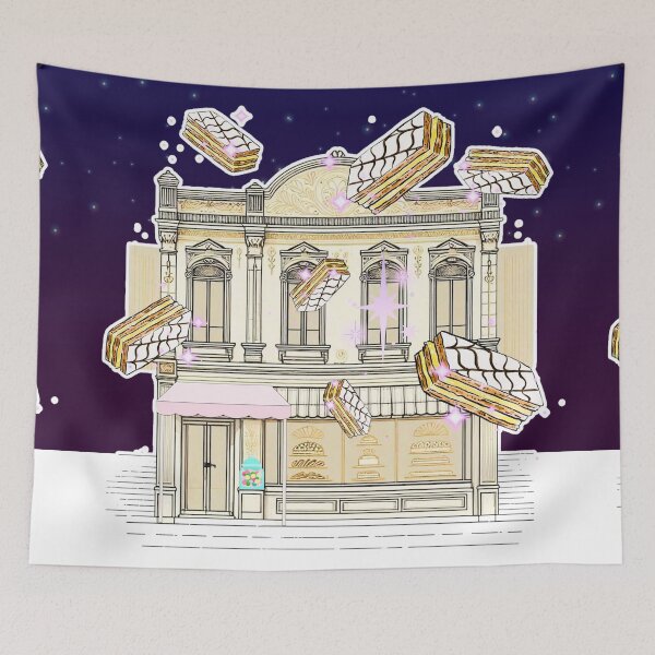 Item preview, Magical Bakery Illustration – Dreamy Cake Shop with Floating Desserts designed and sold by Sugar Wisdom .